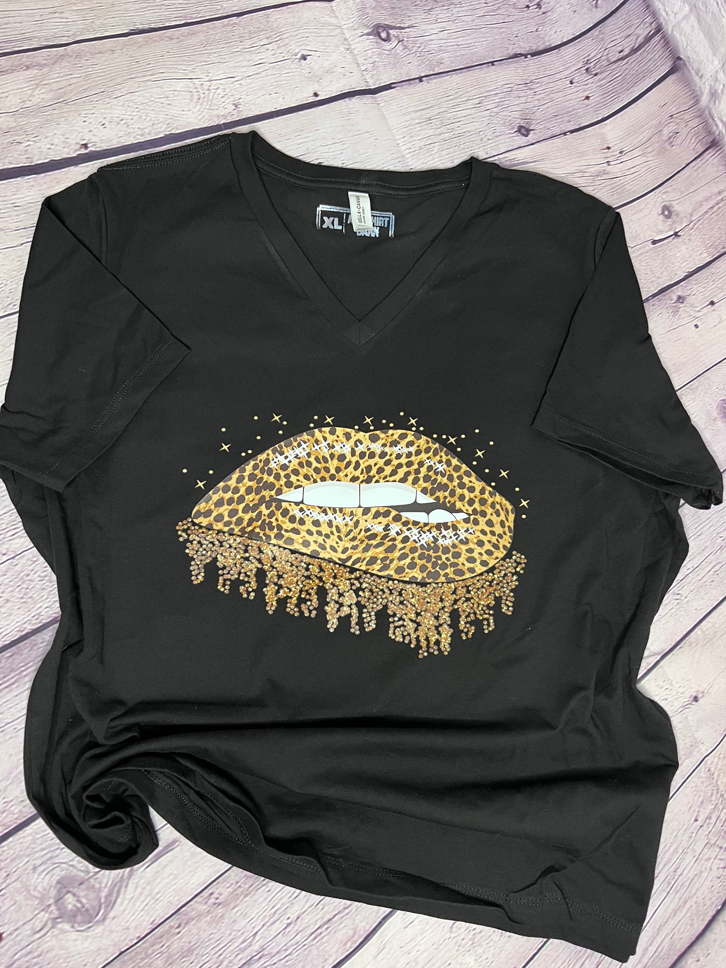 Leopard Gold lip smack