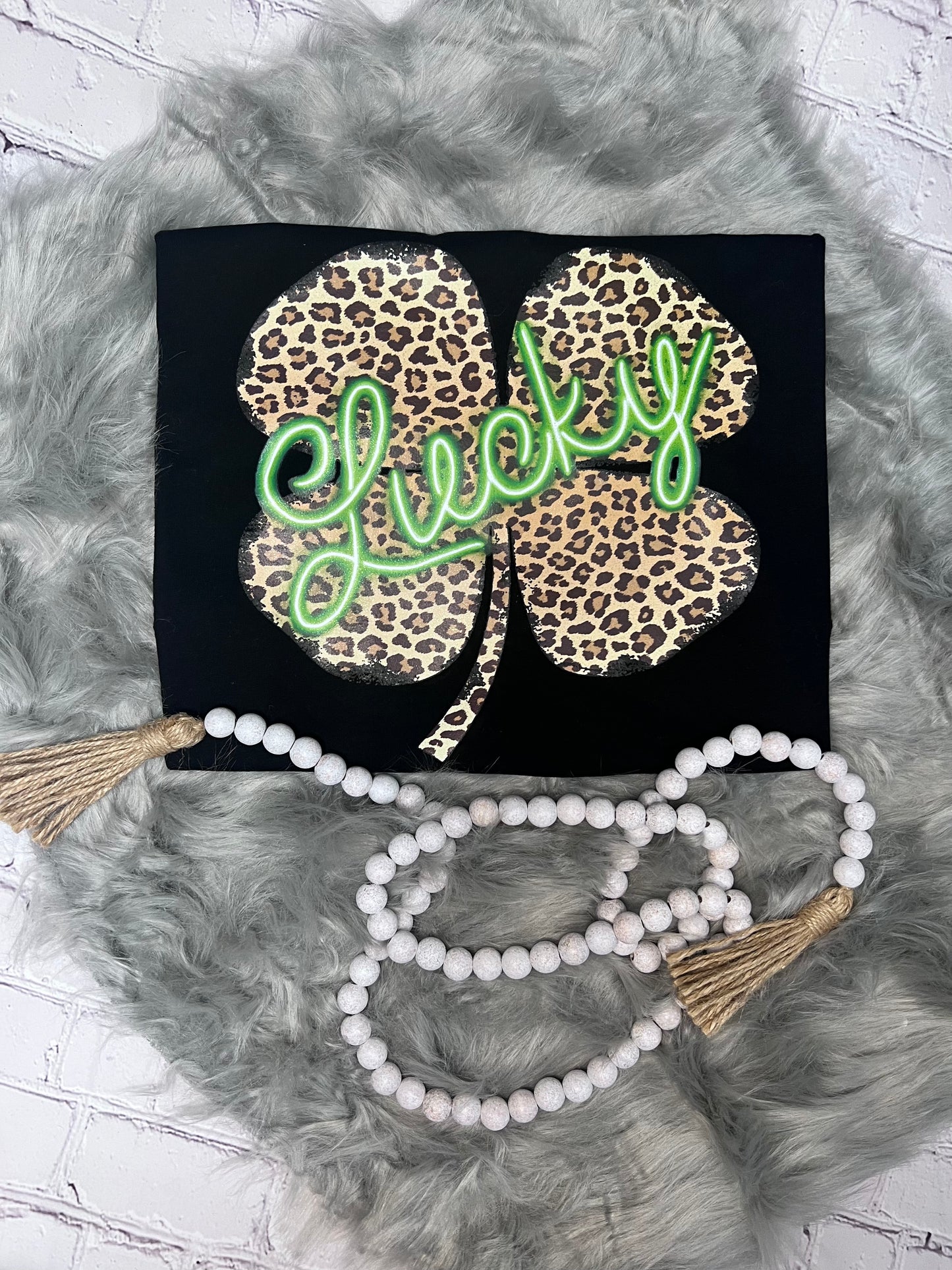 Lucky 🍀 4 leaf clover screen print