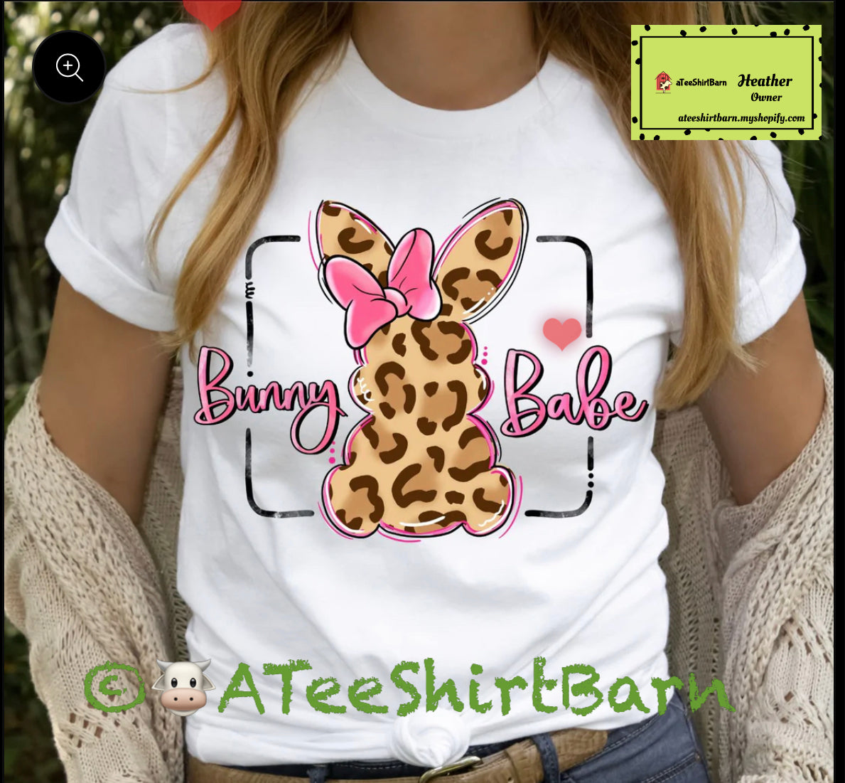 Easter Bunny Babe screen print T-shirt 🐰