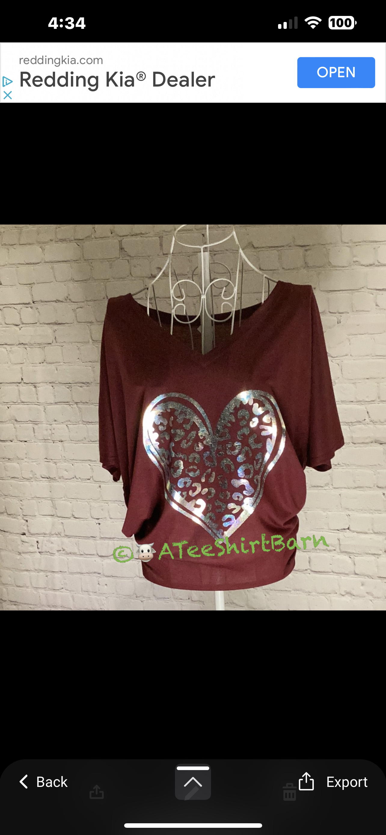 Leopard ❤️screen print with foil overlay