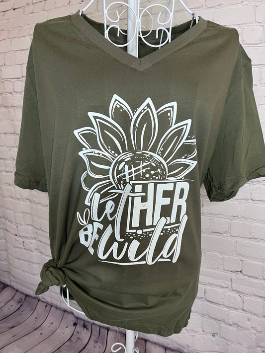 🌻 let HER BE wild screen print